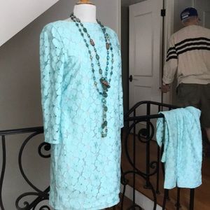 NWT DVF mint lace dress. Size 10